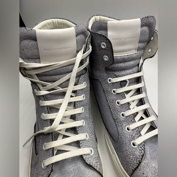 Public School grey leather sneakers size 11 - Picture 8 of 15
